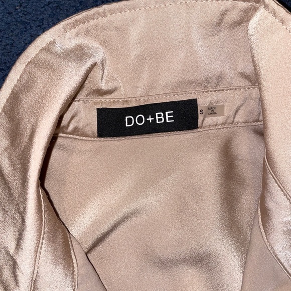 Silk Button Down Top - Picture 2 of 3